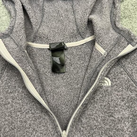 The North Face Hoodie Womens Medium Knit Fleece Zip Pockets Outdoor Pullover - Picture 6 of 12